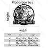 Customizable Red Crowned Crane Metal Sign, Hot Sale for Home Garden Door Outdoor Kitchen Decor