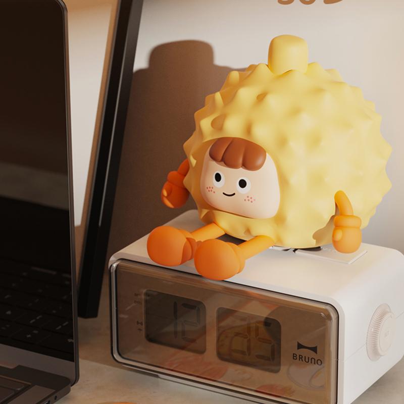 

A003 Durian Shape Decor LED Light Silicone Touch Bedside Night Lamp (CE,RoHS,FCC) A