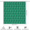Farm Fresh Shower Curtain Cow Chicken Print Home Decor Waterproof Fabric Kitchen Bath Rug Blue Green Patterned Shower Panel Set