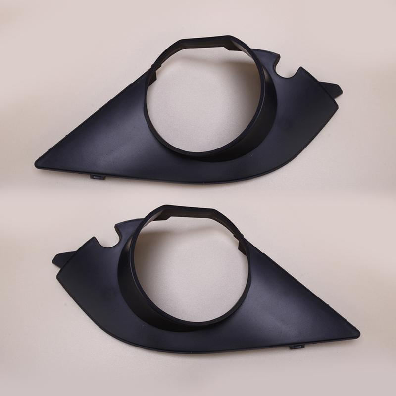 

51117896604 1 Pair Front Bumper Fog Light Bezel Cover Grille Trim 51117896603 Fit for BMW E60 5 Series M Sport 2003-2009 Black