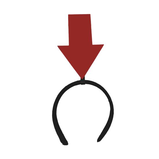 Women Girls Headband Funny Arrows Decor Elastic Hair Hoop Hair Accessory Weddings Parties Daily Wear