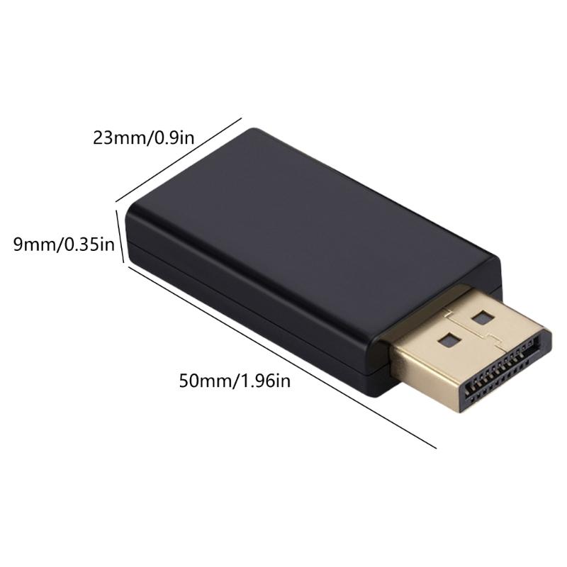 Adapters Supporting 4K UHD Resolution for Desktop HDTV Systems Computer Monitor TV Projectors Metal Housing