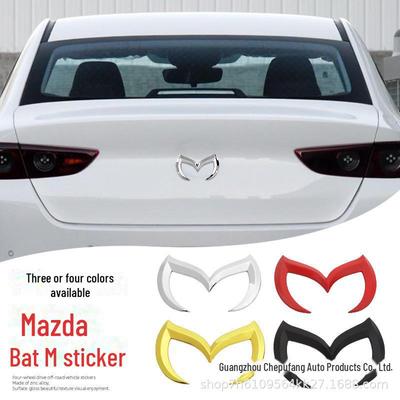 Bat M Logolu Mazda 3M6 Atez için Araba Bagaj Logosu Çıkartması, Angkesaila Orta Izgara Logosu.
