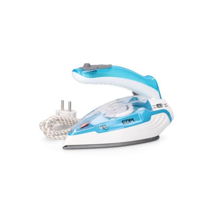 Travel Iron - EDM - 1100W - Non-stick Soleplate - 1.8m Cord - 80ml Tank