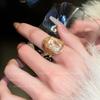 Baroque Irregular Freshwater Pearl Open Ring - Retro High-End Light Luxury Index Finger Jewelry