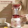 2026 Red Insulated Thermos Flask Set with Tea Infuser - Bride's Dowry Wedding Gift