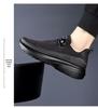 Men's Trendy Black Non-Slip Rotating Buckle Casual Sport Shoes for Spring Outdoor and Commuting