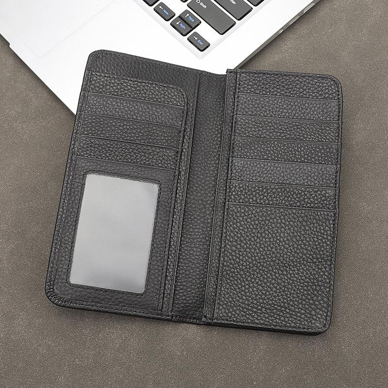 Hot Selling New Genuine Leather Men's Wallet Long Ultra-thin Wallet Korean Version Card Bag for Men