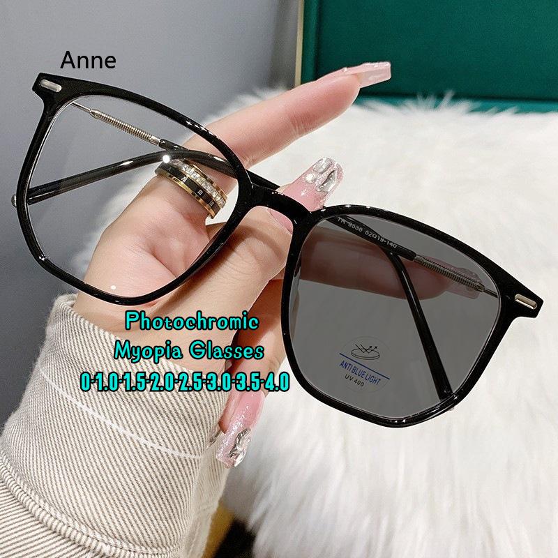 

Smart Photochromic Minus Sunglasses Unisex Women Men S Shortsighted Eyeglasses Finished Color Changing Myopia Eyewear 0 To -4.0 0