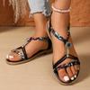 Fashionable Lightweight Large-size Beach Sandals for Women In Summer New Round Toe Comfortable Open-toe Casual Sandals
