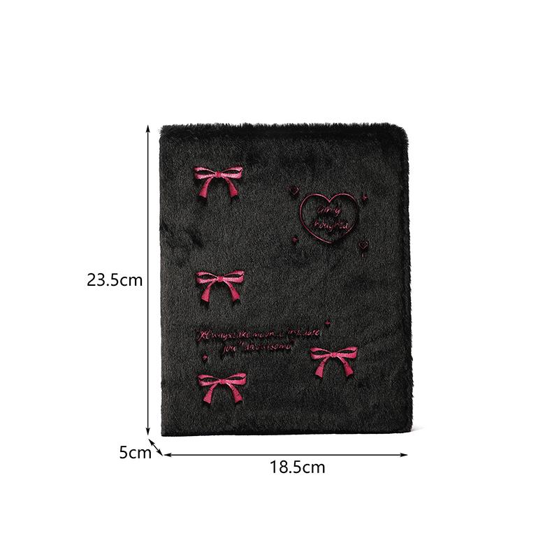 A4/A5 3 Inch Small Card Storage Bowknot Plush Photo Album Binder Photocard Collection Books Loose-Leaf Photocard Holder