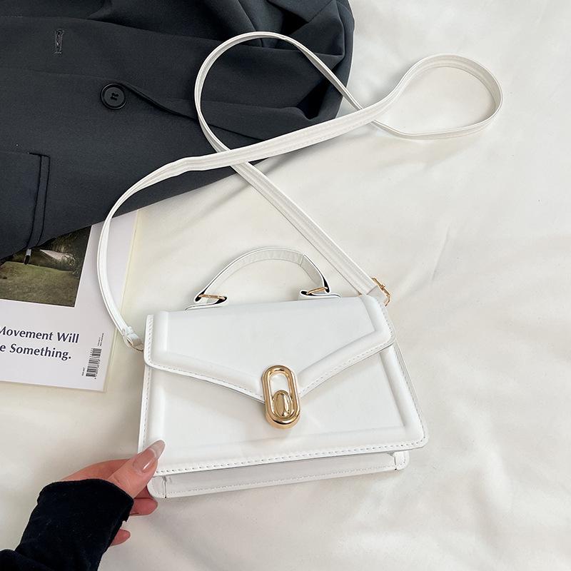 

Fashion high-end small square bag 2025 summer new Korean version niche leisure commuter messenger bag trendy shoulder bag белый