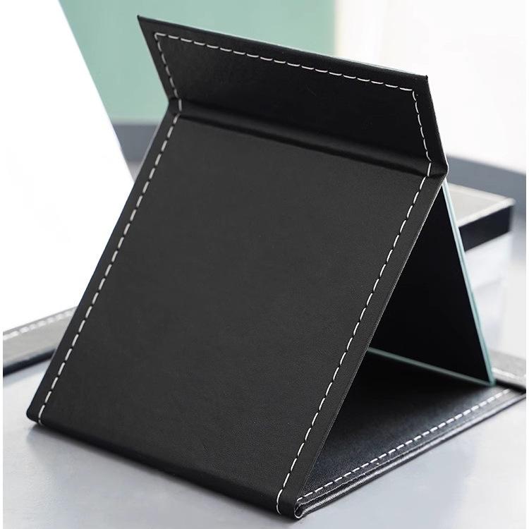 

Зеркало Зеркало для макияжа Складное настольное Портативное Портативное HD Кожаное Зеркало для студенческого общежития Женское Большое и Маленькое Настольное Туалетное Зеркало Extra large чёрный