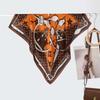 New women's silk scarf high-end velvet versatile simple triangle scarf decorative small scarf hot-selling