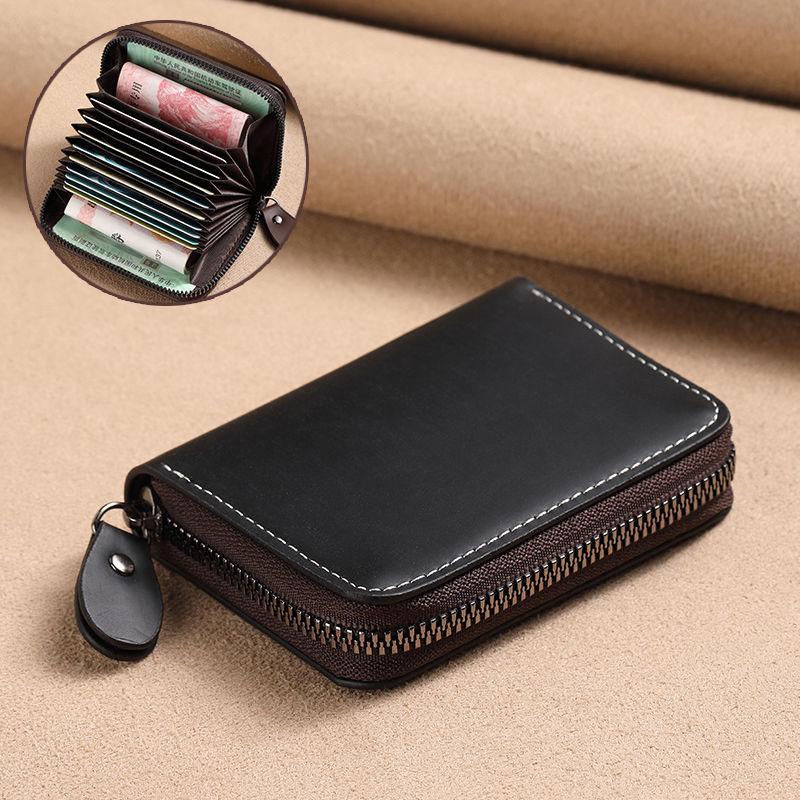 

Best-Selling Minimalist Men s Leather Card Holder: Large Capacity, Multi-Card Slots, Slim Accordion Design, Holds Driver s License and More.