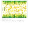 Grünes Gras Blumige Wand-Ecken-Aufkleber Blumen Schmetterlinge Gras Sockelleiste Wandtattoos für Wohnzimmer Schlafzimmer Esszimmer