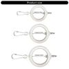 1pair Heavy Type Flag Poles Hardware Swivels Clip Weatherproofed Flag Poles Rings Prevents Twisting For Garden Decoration