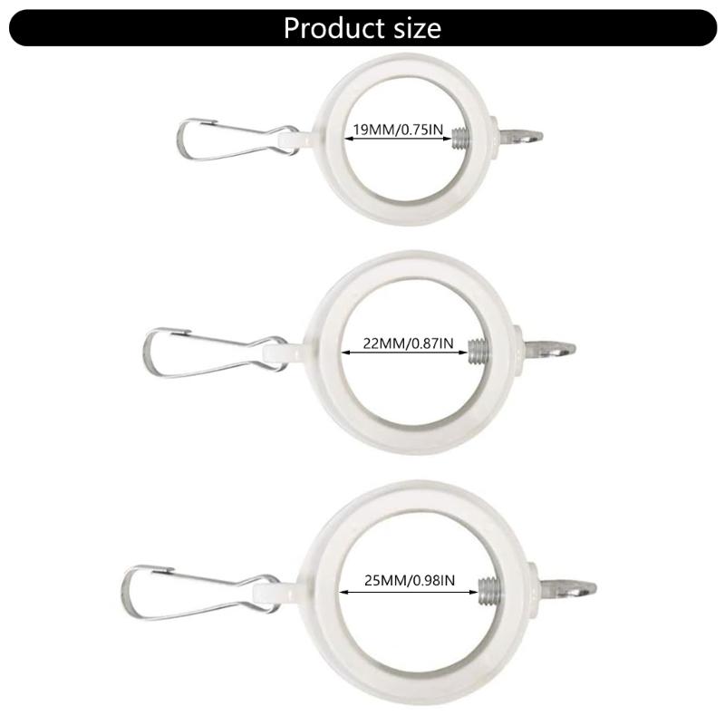 1pair Heavy Type Flag Poles Hardware Swivels Clip Weatherproofed Flag Poles Rings Prevents Twisting For Garden Decoration