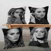 Polštář zpěvačky Adele Anime polštář Potah na polštář pro hlavu pohovky 45x45 cm Móda
