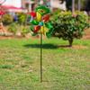Iron Metal Windmill Sculpture Removable Wind Collectors Rotator Gardening Plug Pinwheel  Yard