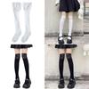 Women Lace Patchwork Knee High Socks Frilly Thigh High Stockings Cotton Leg Warmers Lolitas Long Boot Socks Calf Socks