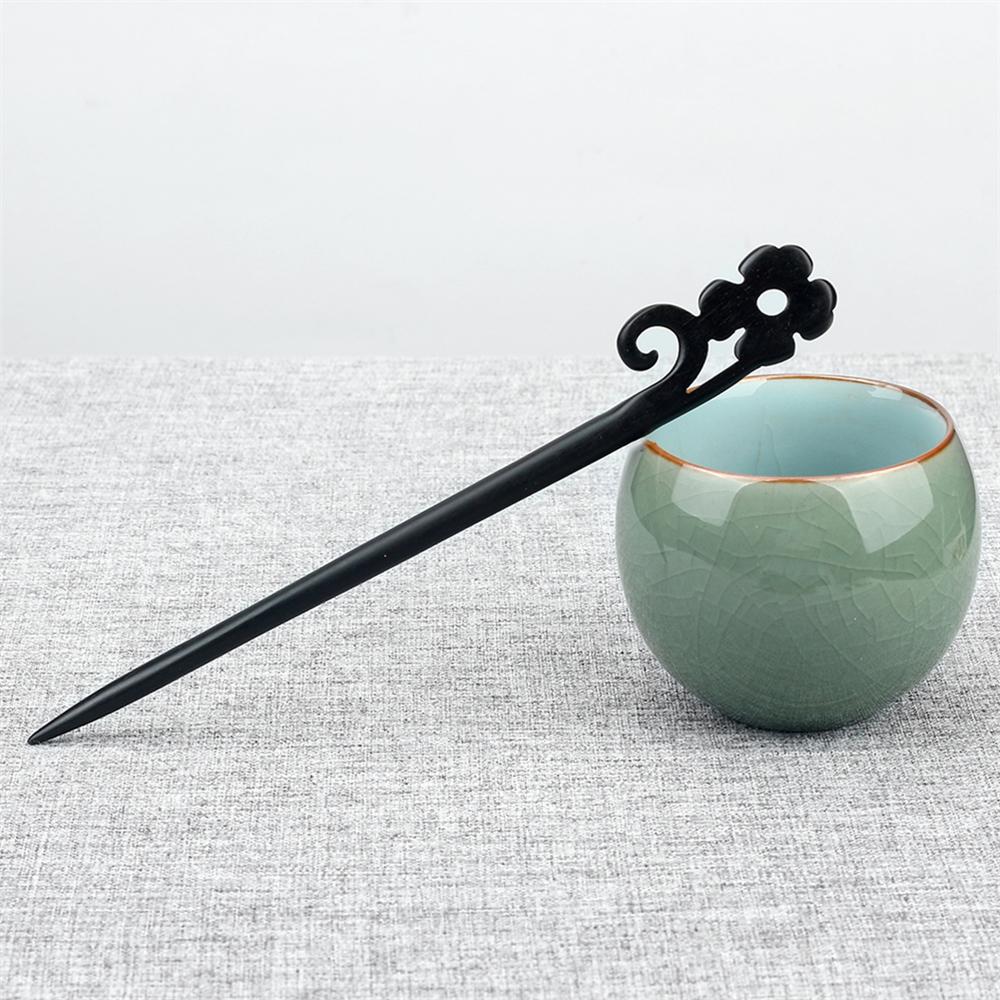34 Styles Natural Black Sandalwood Hair Sticks High Quality Hairpin for Women Girls Antiquity Chopstick Shaped Hair Clip Jewelry