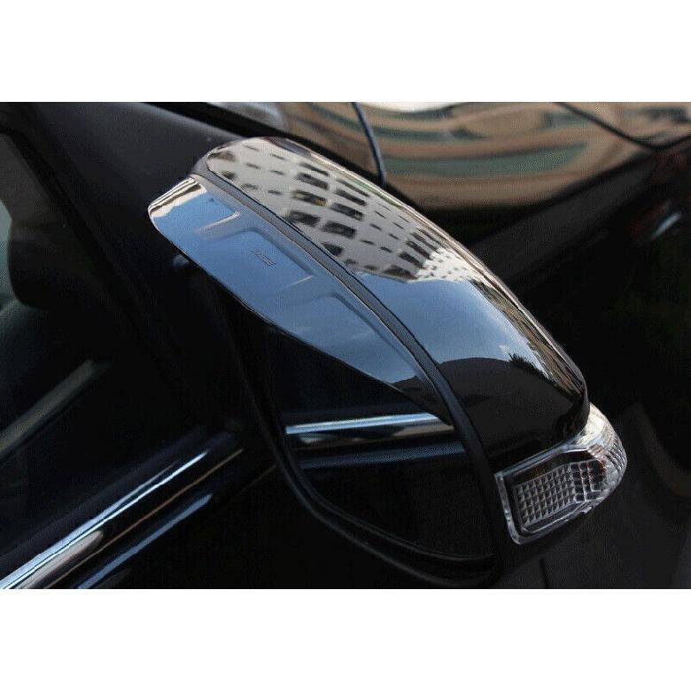 For Toyota Corolla 2014-2019 Black Rear View Mirror Rain Eyebrow Guard Trim 2PCS