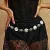 Salircon 2 Styles Vintage Oval Craved Metal Waist Chain Women Retro Style Exquisite Sexy Belt Chains Fashion Body Jewelry Gifts