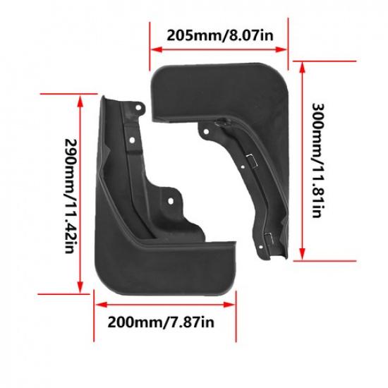4Pcs For Honda CR-V Front Rear Black Splash Guards Mudguards Mud Flaps