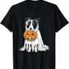 Border Collie Ghost Dog Halloween T-Shirt