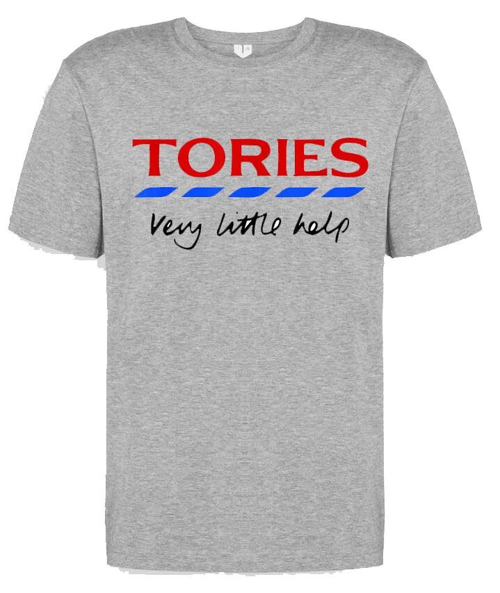 

tories very little help protest politics government funny novelty t shirt XL