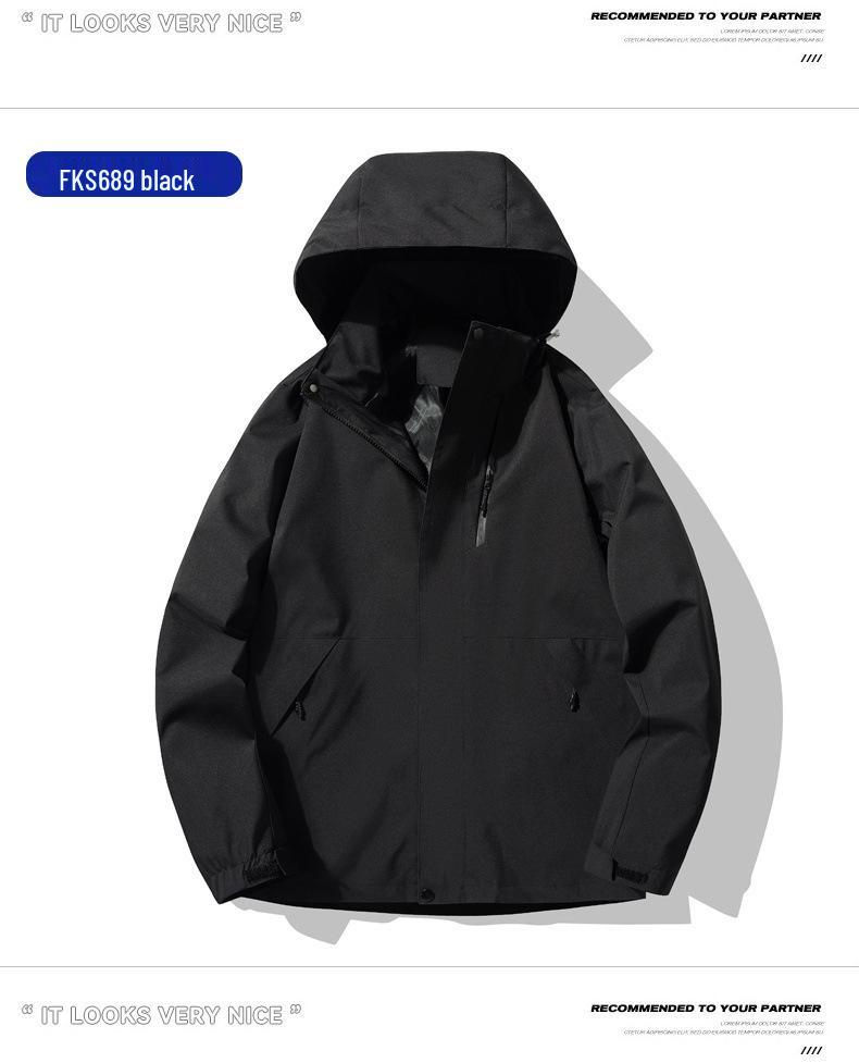 Herren- und Paarkombi 25 Jahre Frühling/Herbst Outdoor-Sport Winddicht Wasserdicht Atmungsaktiv Bergsteigerjacke