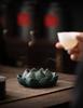 Zen Lotus Ceramic Incense Burner - Antique Sandalwood Coil for Indoor Use