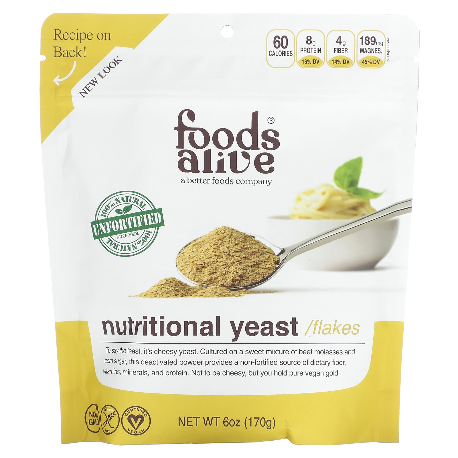 Foods Alive, Superfood, Необогащенные пищевые дрожжи, 6 унций (170 г)