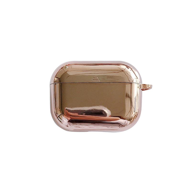 Compatible with Apple AirPods Pro 3rd Generation Bluetooth Earphone Case Fashion Electroplated Full Coverage TPU Soft Case