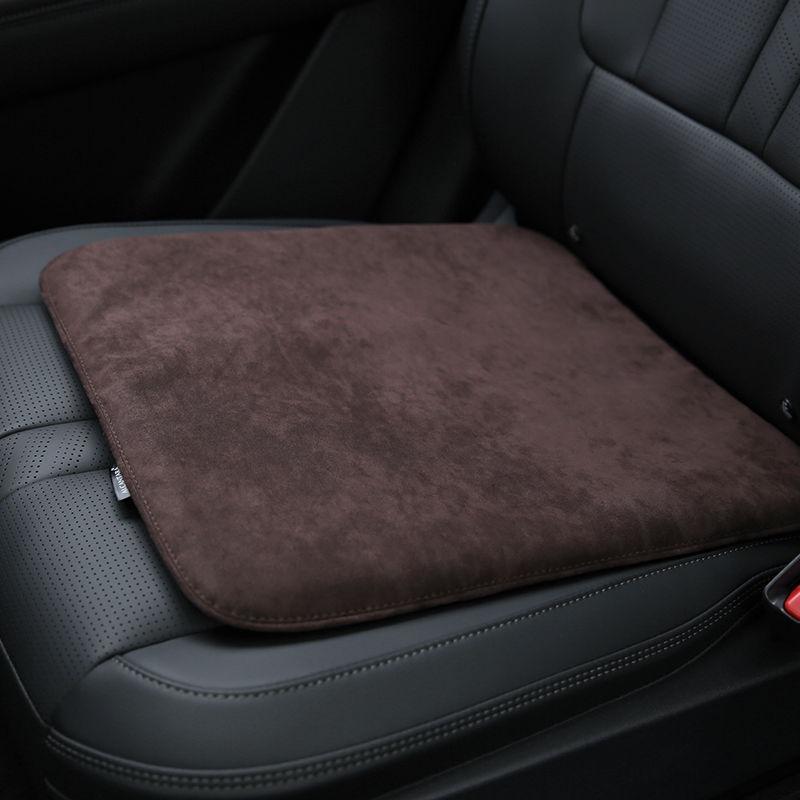 2026 Suede Car Seat Cushion Ventilation Four Seasons Seat Cushion Universal Light Luxury Office Height Increase Rear Seat