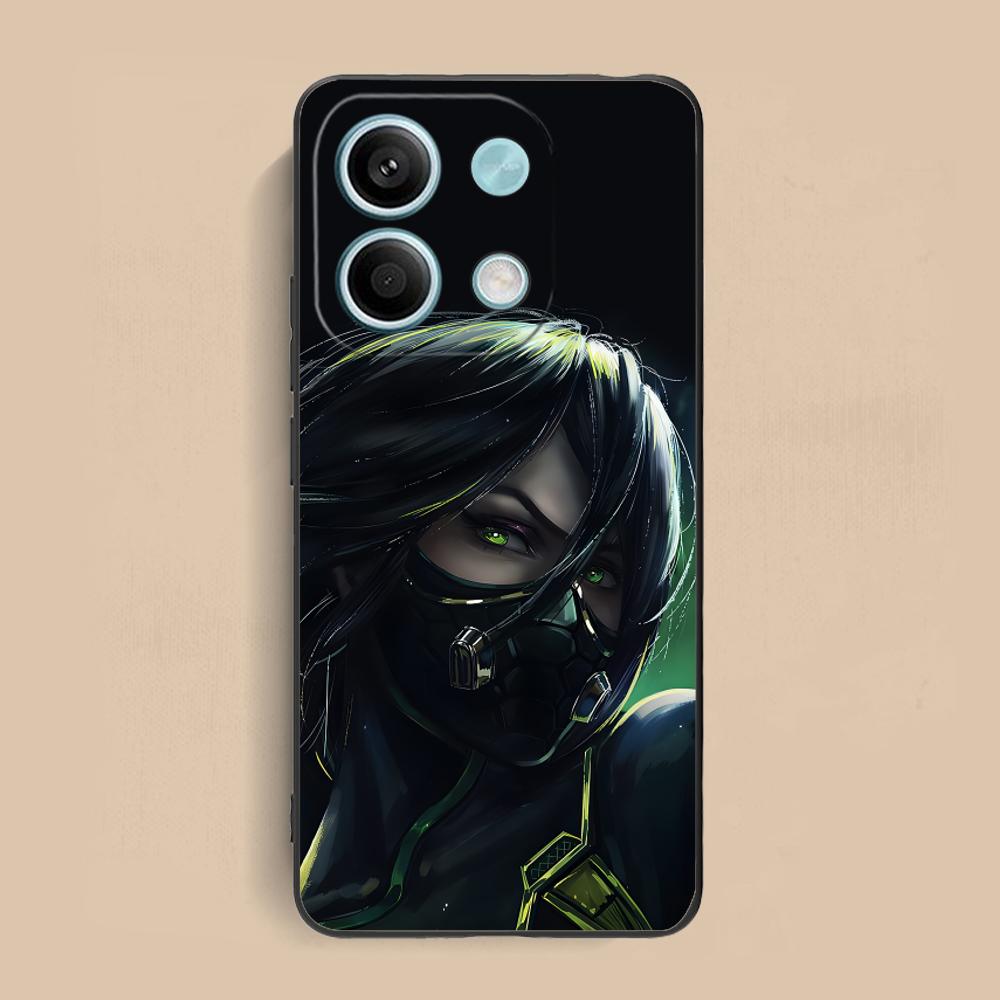 Valo Viper Phone Case for Xiaomi Redmi Note 14 13 12 11 S Pro Plus 4G 5G Soft TPU Shockproof Cover
