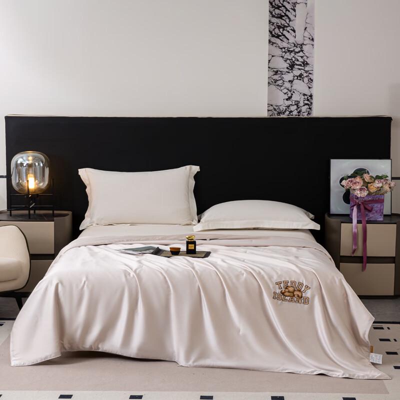 

TEDDY ISLAND Tencel Cotton Embroidered Organic Silk Quilt