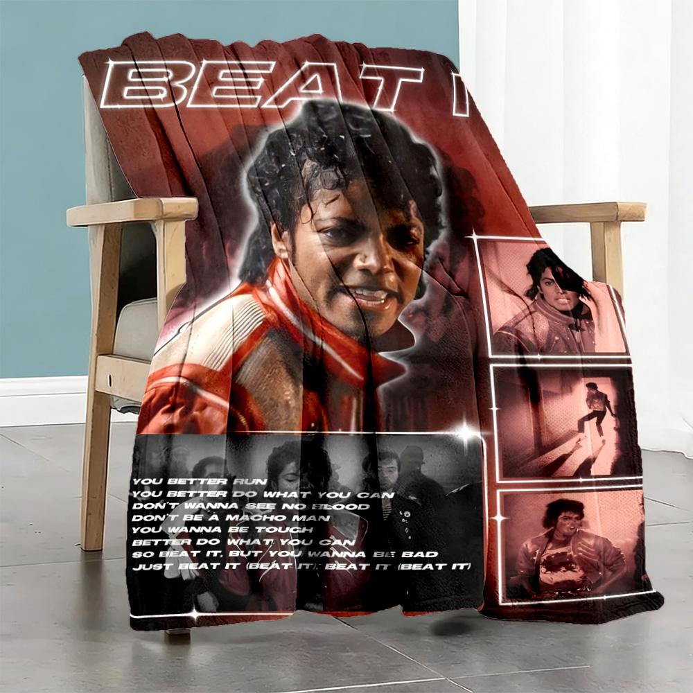 Michael Jackson Blanket Soft Warm Cozy Great For Office Office Chair Livingroom For All Seasons Warmthful Decor