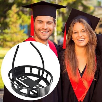 1/2/3Pcs Graduation Headband Plastic Reusable Cap Mix Easy Assembly Adjustable Locking Points Graduation Party Hat Accessory