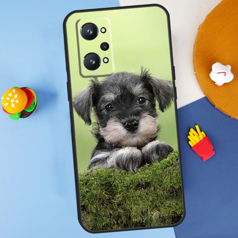 Schnauzer Puppy Dog For Realme 11 10 12 13 14 Pro Plus GT 5 6 6T GT7 Pro C61 C53 C51 C21Y C25S C55 C67 C75 Case