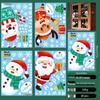 Cross-border Christmas Static Cling Window and Wall Stickers for Glass Doors and Shopping Malls