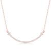 Smile Necklace Female Niche Light Luxury Temperament Versatile Fashion High-End Glossy Diamond-Encrusted Smiley Face Pendant Female Quality