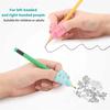 4pcs Silicone Pen Grip Set, Ergonomic Design for Handwriting Correction & Posture Training, Suitable for Beginners