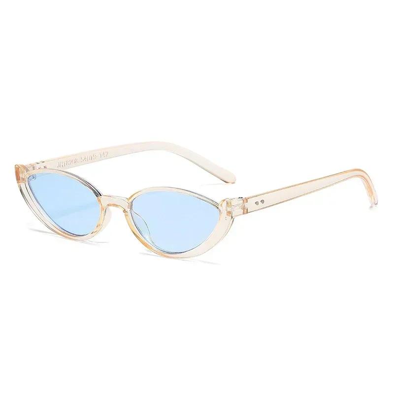 Vintage Cat-Eye Sonnenbrille Für Damen Herren Mode Retro Minimalistisch Stilvolle Brille Weiblich Männlich