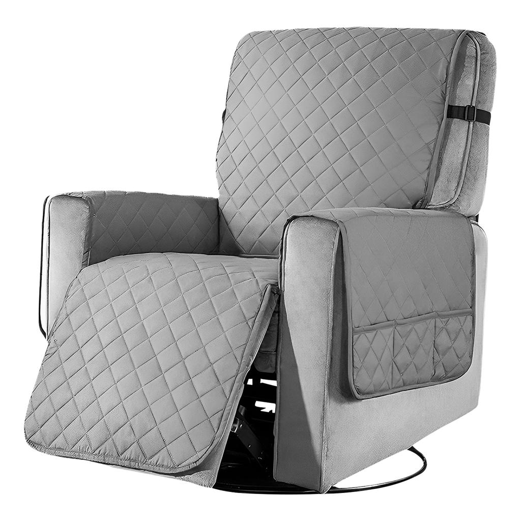 Anti-slip Recliner Chair Cover Waterproof Armchair Slipcovers Lazy Coushion With Pocket Elastic Strap Living Room Home