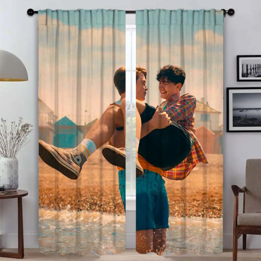 Heartstoppers Curtains for Bedroom Anti-mosquito Curtains 2 Pieces Blackout Curtain Shades Living Room Curtain Partition Kitchen