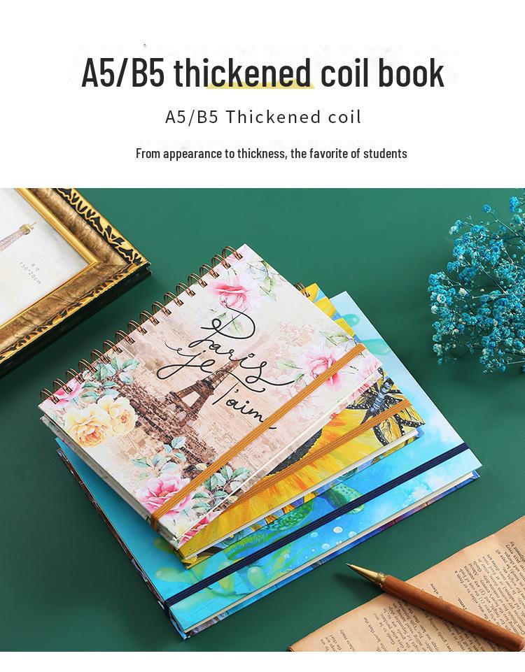A5I High-Value Student Oil Painting Notebook: B5 Side-Flip with Horizontal Lines and Blank Pages