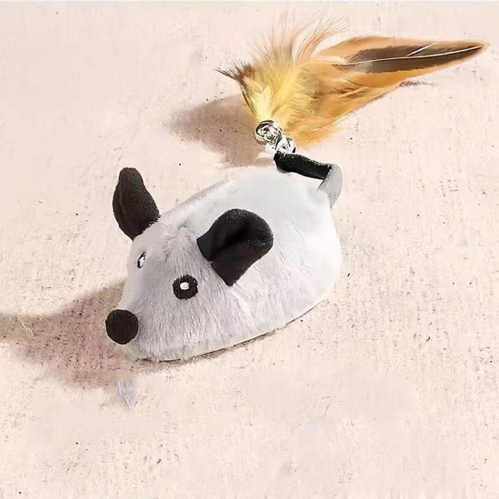 Sound Interactive Cat Toys Steerable Electronic Squeaky Cat Toy  Kitten