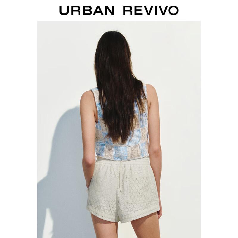 UR 2025 Frühling Ethnische Blumen Ärmellose Weste